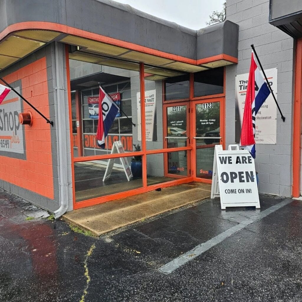 The Tint Shop front door