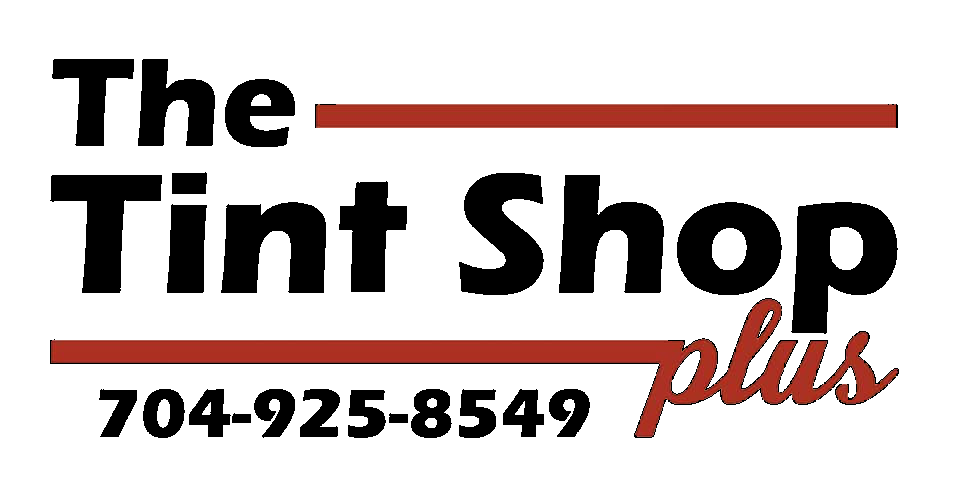 the tint shop plus logo black